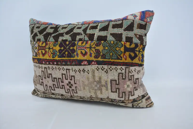 Geometric Embroidered Pillow, 20x28 Inches Size Throw Pillow - 4