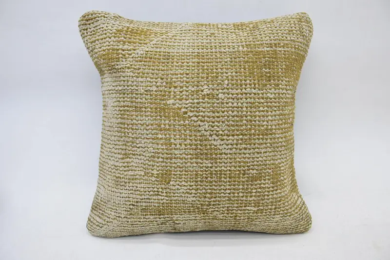 Throw Beige Euro Sham, Moroccan 14x14 inch Sofa Cushion - 1