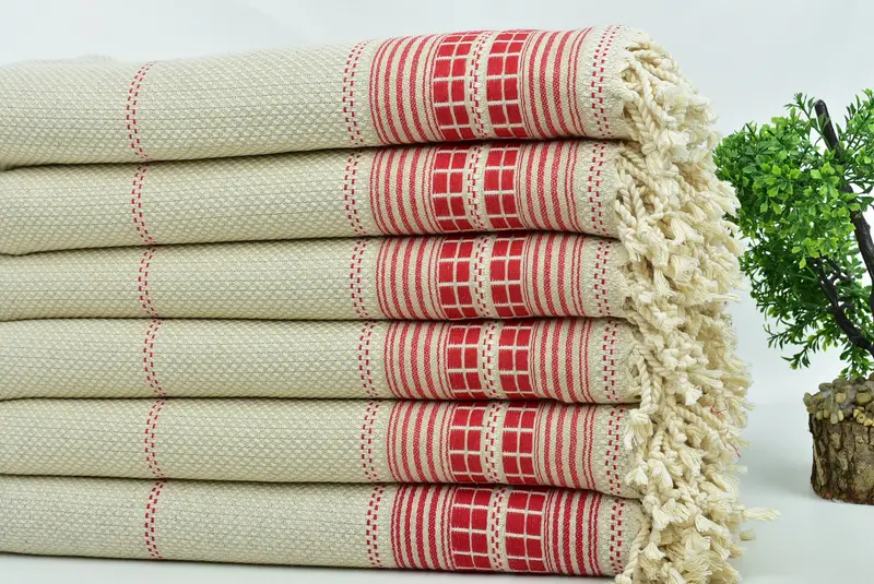 Absorbent Turkish towel, Personalized Towel, Beach Size Towel, Absorbent towel, Gym Towel, 68x40 Linen Striped Towel, Bridesmaid Gifts Personalized - 3