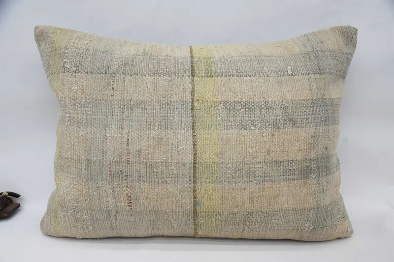 Pillow Cover, Nautical Throw Pillow Case, Kilim Pillow, Gift Pillow, 20x28 Beige Pillow Case, Interior Designer Pillow, Neutral Throw Cushion Cover - 4