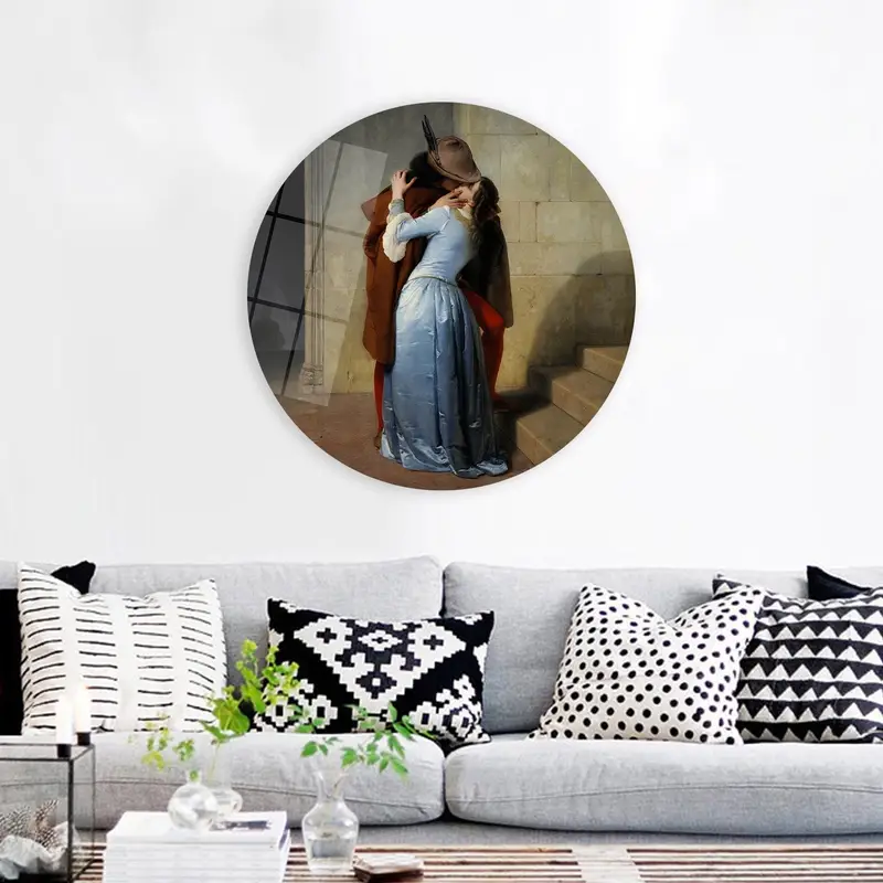 Romantische Leinwand: Hayez' Bacio-Druck „Der Kuss“ II