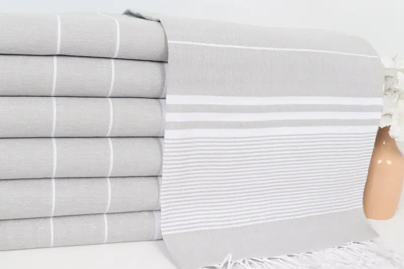 Custom Name Towel, Turkish Tea Towel, Turkish Towel Hand Towel, 40x24 Cotton Striped Towel, Wedding For Favor, Bridal Shower Gift, Wedding Gift - 2