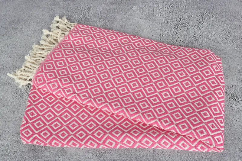 70x40 Cotton Diamond Towel, Best Beach Towel, Christmas Favors, Custom Wedding Towel, Quick-Dry Beach Towel, Absorbent Turkish towel, Summer Towel - 12