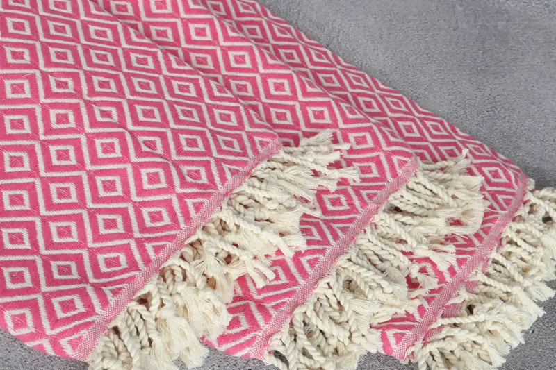 70x40 Cotton Diamond Towel, Best Beach Towel, Christmas Favors, Custom Wedding Towel, Quick-Dry Beach Towel, Absorbent Turkish towel, Summer Towel - 9