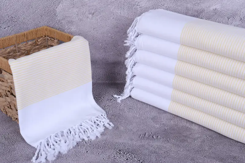 Maid Of Honor Gift, 70x36 Cotton Striped Towel, Bridesmaid Gift, Organic towel, Turkish Towel Set, Organic Cotton Towel, Lightweight Turkish towel - 3