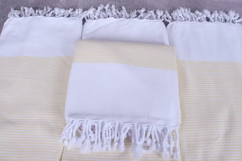 Maid Of Honor Gift, 70x36 Cotton Striped Towel, Bridesmaid Gift, Organic towel, Turkish Towel Set, Organic Cotton Towel, Lightweight Turkish towel - 4