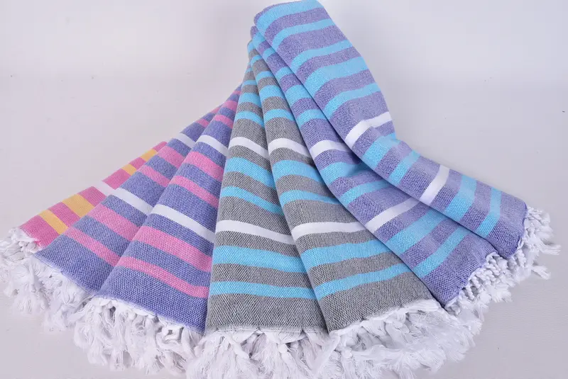 Personalized Turkish Towel, 70x40 Cotton Striped Towel, Custom Towel Beach, Monogrammed Beach Towel, Guest Towel, Personalized Gift, Employee Gifts - 4
