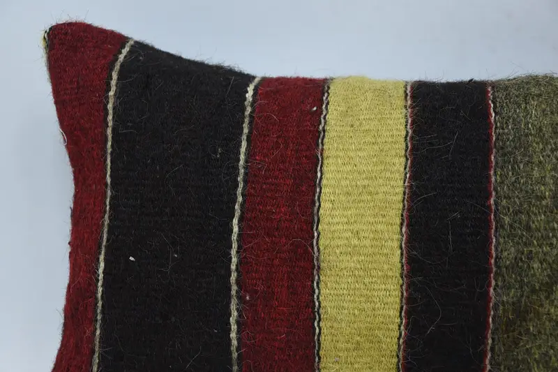 12x36 Red Cushion, Vintage Kilim Throw Pillow, Antique Pillows, Custom Pillow Case, Kilim Rug Cushion Case, Turkish Pillow, Cushion - 2