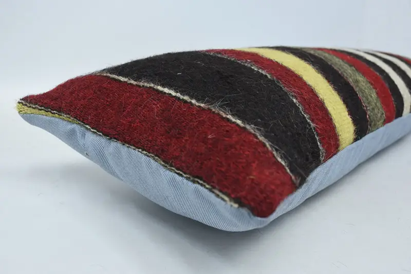 12x36 Red Cushion, Vintage Kilim Throw Pillow, Antique Pillows, Custom Pillow Case, Kilim Rug Cushion Case, Turkish Pillow, Cushion - 5