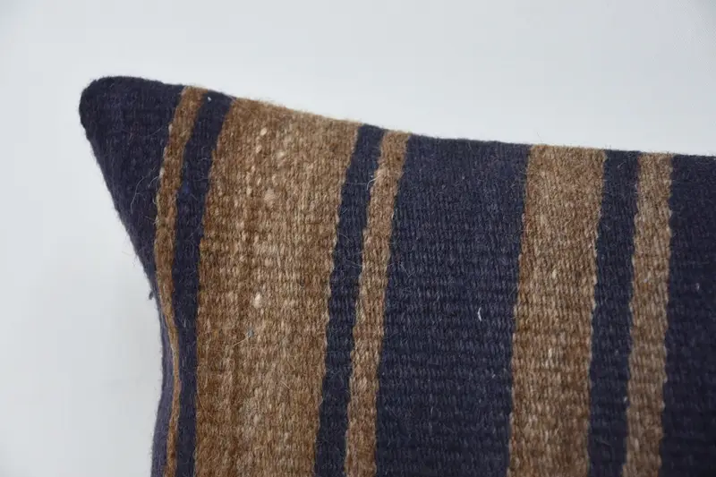 12x24 Blue Pillow Sham, Cushion Case, Vintage Kilim Pillow, Boho Pillow, Kilim Cushion Sham, Authentic Pillow Cover, Colorful Cushion Case - 2