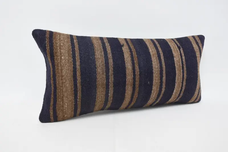 12x24 Blue Pillow Sham, Cushion Case, Vintage Kilim Pillow, Boho Pillow, Kilim Cushion Sham, Authentic Pillow Cover, Colorful Cushion Case - 3