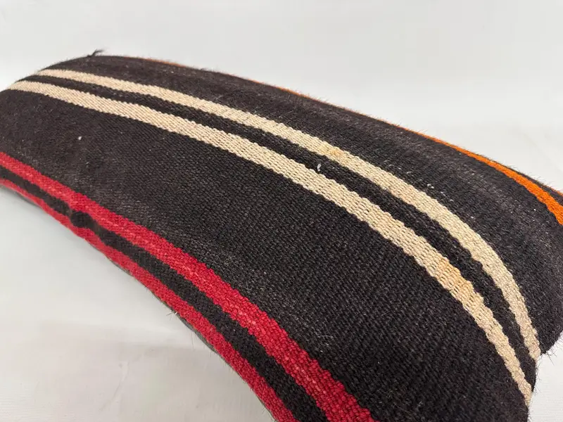 Pillow for Sofa, 16x36 Brown Pillow Case, Car Cushion Case, Cushion Cover, Luxury Cushion, Ethnical Kilim Rug Pillow, Turkish Kilim Pillow - 6