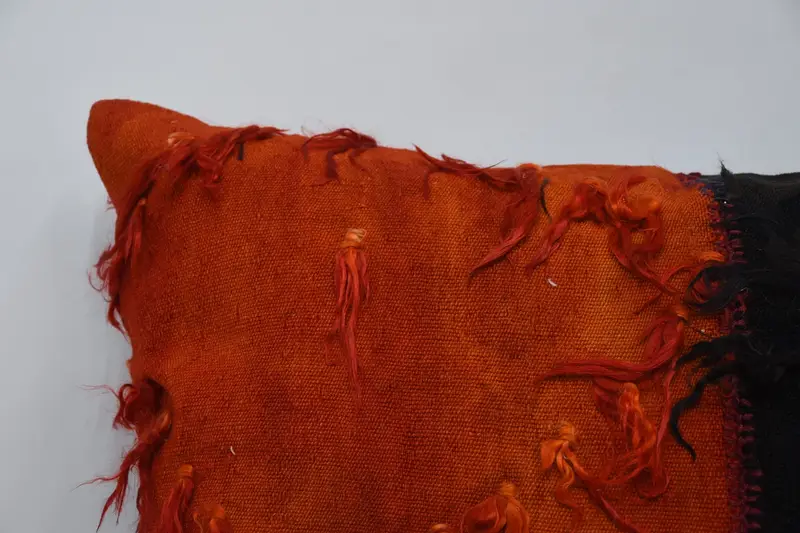 Accent Pillow Cover, Pillow Cover, Interior Designer Pillow, Vintage Kilim Throw Pillow, 28x28 Orange Pillow Cover, Home Decor Pillow - 2