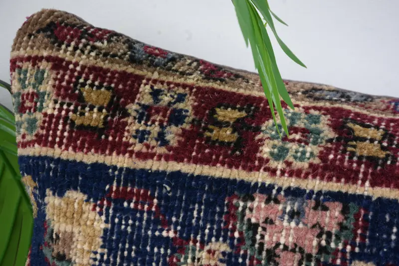 Tribal Cushion, Pillow Cover, Bohemian Cushion Cushion Cover, Vintage Kilim Pillow, 12x36 Blue Pillow Sham, Kilim Pillow, Vintage Pillow - 2