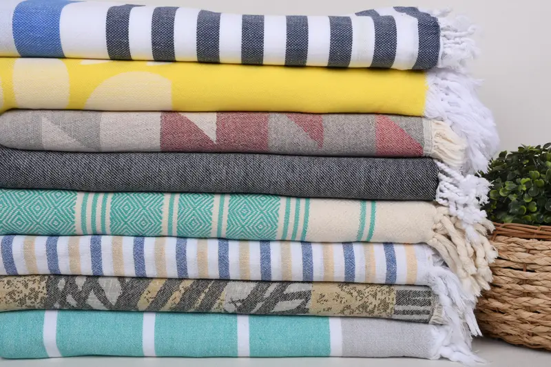 70x40 Cotton Set of 8 Towel, Pool Towels, Bride Gift, Thin towel, Cancun Bachelorette Party Gift Ideas, Best Friend Gift, Bridesmaid Gift Towel - 2
