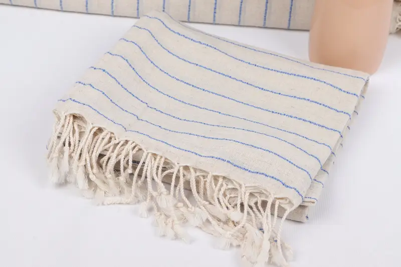 Handmade Turkish hammam towel, 64x38 Linen Striped Towel, Gift Boxes Towel, Arizona Bachelorette Party Favors, Fouta towel, Soft towel, Luxury towel - 5
