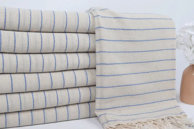 Handmade Turkish hammam towel, 64x38 Linen Striped Towel, Gift Boxes Towel, Arizona Bachelorette Party Favors, Fouta towel, Soft towel, Luxury towel - 2