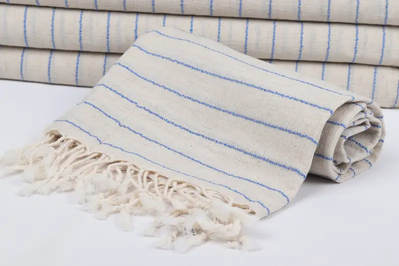 Handmade Turkish hammam towel, 64x38 Linen Striped Towel, Gift Boxes Towel, Arizona Bachelorette Party Favors, Fouta towel, Soft towel, Luxury towel - 4