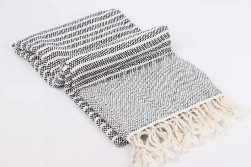 Organic Towel, Gift For Him, Personalized Gift For Her, 76x40 Cotton Striped Towel, Wedding Gifts Towel, Personalized Gifts, Embroidered Beach Towel - 6