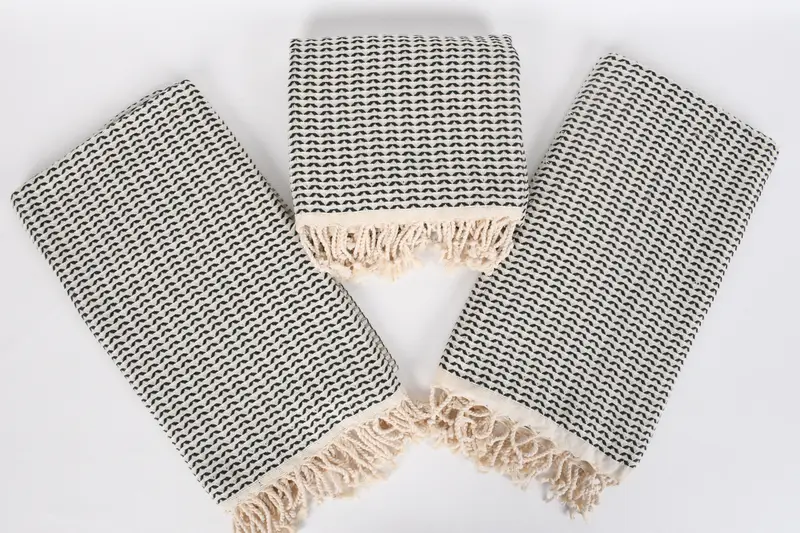 Organic Turkish towel, Bachelor Gift, 70x40 Cotton Diamond Towel, Sand-free towel, Turkish Towel USA, Organic cotton Turkish peshtemal towel - 6