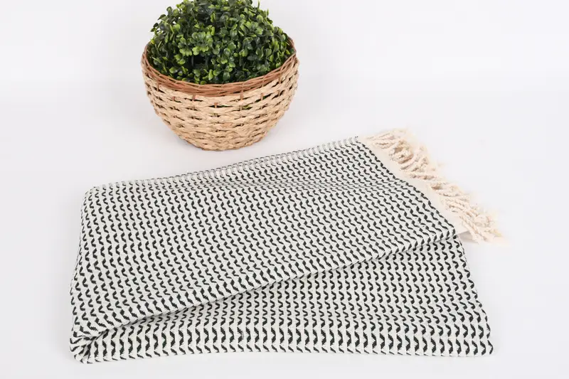Organic Turkish towel, Bachelor Gift, 70x40 Cotton Diamond Towel, Sand-free towel, Turkish Towel USA, Organic cotton Turkish peshtemal towel - 4