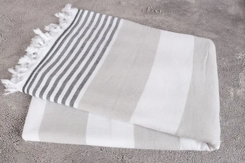 Personalized Wedding Gift, Monogram Turkish Towel, Personalized Gifts, Spa Gift, 68x36 Cotton Striped Terry Towel, Handwoven Turkish Towel - 6