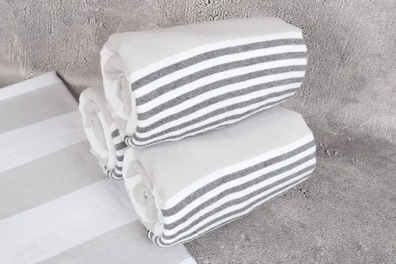 Personalized Wedding Gift, Monogram Turkish Towel, Personalized Gifts, Spa Gift, 68x36 Cotton Striped Terry Towel, Handwoven Turkish Towel - 7