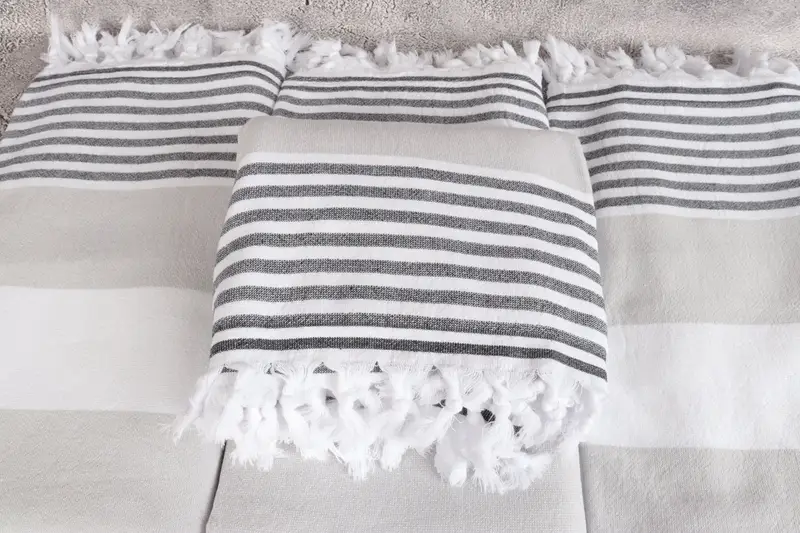 Personalized Wedding Gift, Monogram Turkish Towel, Personalized Gifts, Spa Gift, 68x36 Cotton Striped Terry Towel, Handwoven Turkish Towel - 4