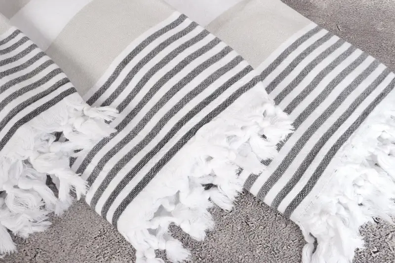 Personalized Wedding Gift, Monogram Turkish Towel, Personalized Gifts, Spa Gift, 68x36 Cotton Striped Terry Towel, Handwoven Turkish Towel - 5