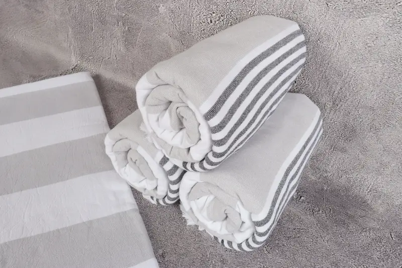 Personalized Wedding Gift, Monogram Turkish Towel, Personalized Gifts, Spa Gift, 68x36 Cotton Striped Terry Towel, Handwoven Turkish Towel - 8
