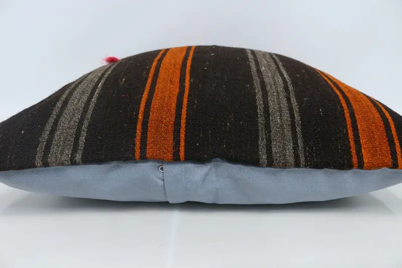 Interior Designer Pillow, 28x28 Brown Pillow Case, Cotton Cushion, Car Pillow, Cushion Case, Patio Pillow Cover, Gift Pillow, Handmade Kilim Cushion - 5
