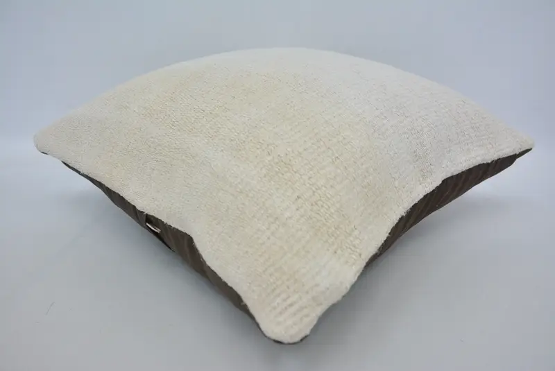 Bolster Pillow Sham, Boho Pillow, Home Decor Pillow, 16x16 Beige Pillow Cover, Pillow for Couch, Customized Cushion Cover, Cushion Case - 6