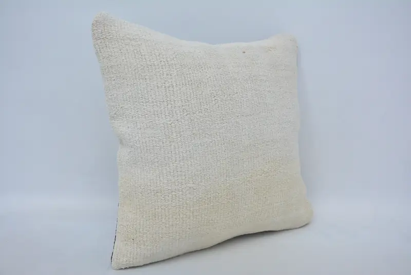 Bolster Pillow Sham, Boho Pillow, Home Decor Pillow, 16x16 Beige Pillow Cover, Pillow for Couch, Customized Cushion Cover, Cushion Case - 3