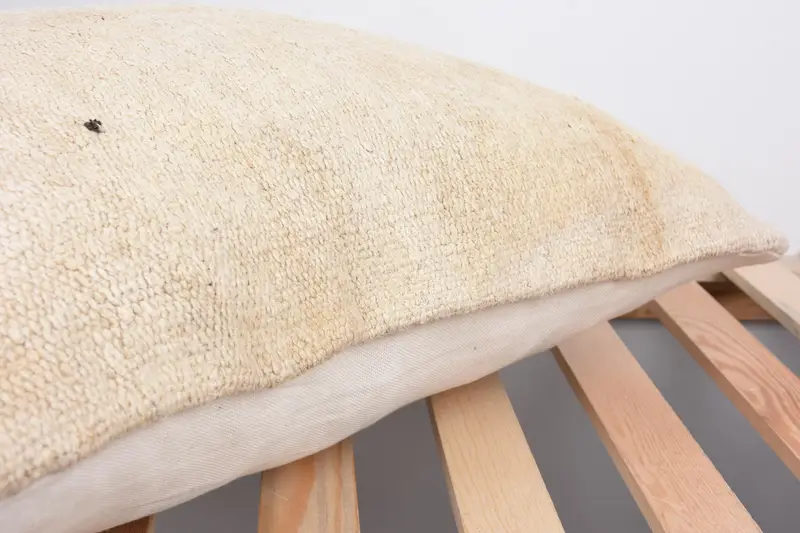 Pillow for Couch, Authentic Pillow Sham, 16x24 Beige Pillow Sham, Cushion Case, Vintage Kilim Pillow, Turkish Kilim Pillow - 7