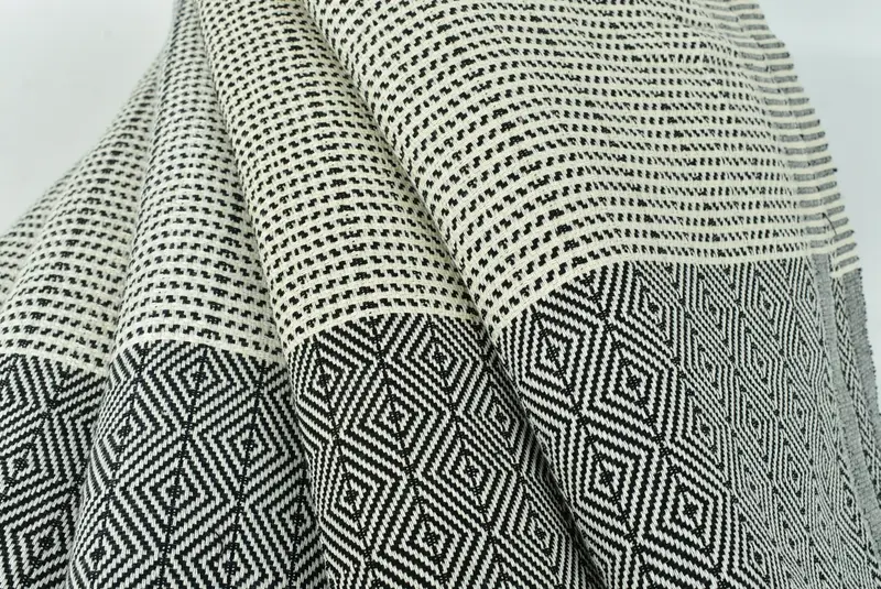 80x70 Cotton Diamond Towel, Wedding Favors, Turkish Cotton Blanket, Bachelor Gifts, Wedding Hand Made Gift, Decorative Blanket, Woven Throw Blanket - 5