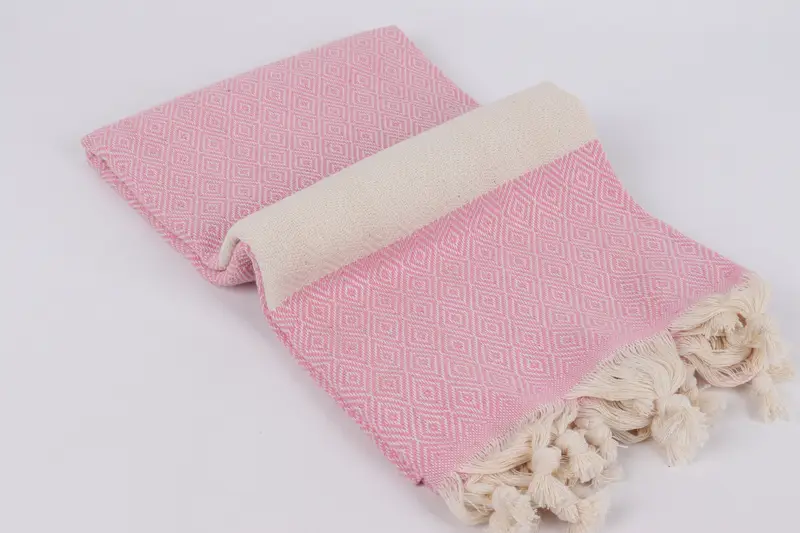 Turkish hand towel, Hammam towel, Beach Size Towel, Lightweight towel, 70x40 Cotton Diamond Towel, Personalized Gift For Him, Summer Gift Ideas - 6
