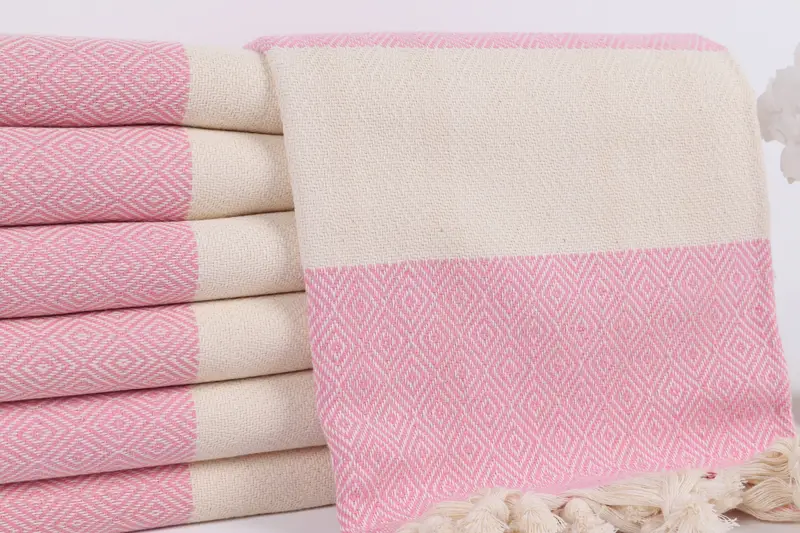 Turkish hand towel, Hammam towel, Beach Size Towel, Lightweight towel, 70x40 Cotton Diamond Towel, Personalized Gift For Him, Summer Gift Ideas - 2