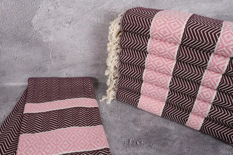 Bachelorette Party Gifts, Florida Bachelorette Party Favors, 70x40 Cotton Chevron Towel, Personalized Turkish Towel, Thin towel, Valentines Day Gift - 2