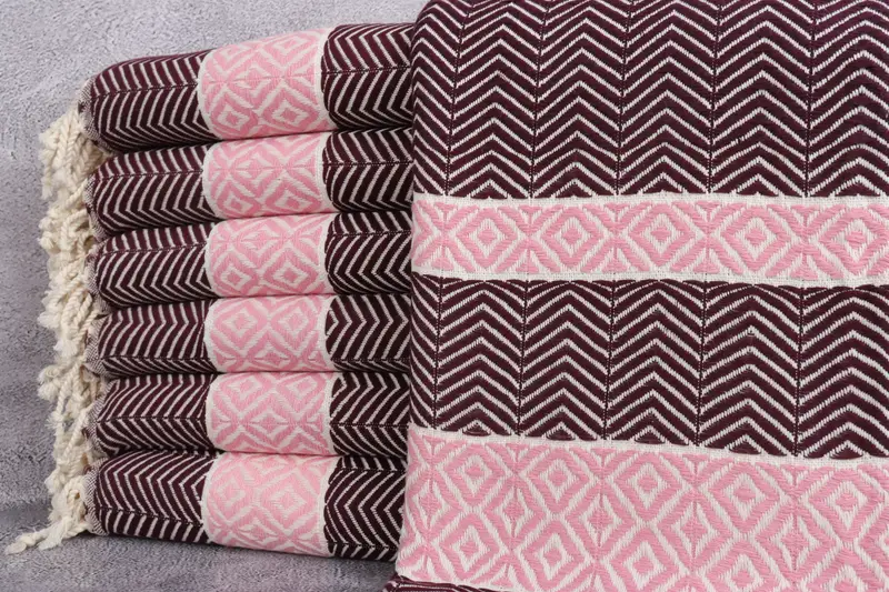 Bachelorette Party Gifts, Florida Bachelorette Party Favors, 70x40 Cotton Chevron Towel, Personalized Turkish Towel, Thin towel, Valentines Day Gift - 1