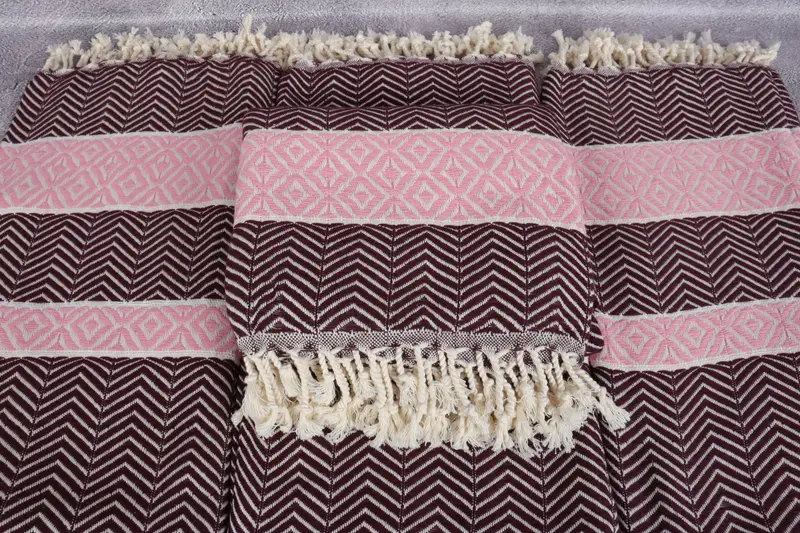 Bachelorette Party Gifts, Florida Bachelorette Party Favors, 70x40 Cotton Chevron Towel, Personalized Turkish Towel, Thin towel, Valentines Day Gift - 4