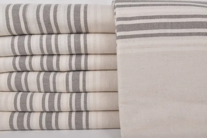 70x40 Linen Striped Towel, Florida Bachelorette Party Favors, Bridesmaid Gifts Personalized, Spa Towel, Wedding Gift, Gift For Her, Soft towel - 1