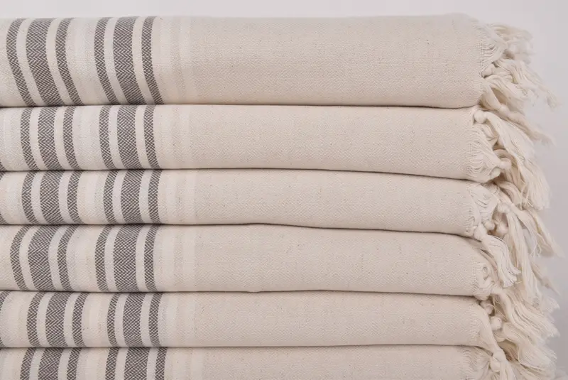 70x40 Linen Striped Towel, Florida Bachelorette Party Favors, Bridesmaid Gifts Personalized, Spa Towel, Wedding Gift, Gift For Her, Soft towel - 2