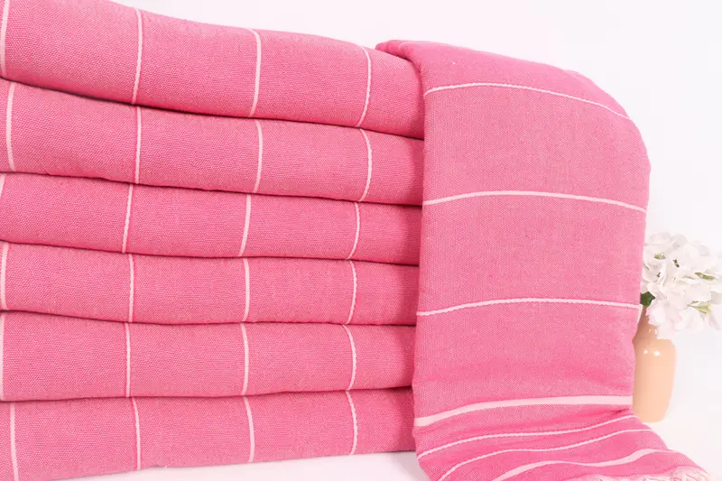 Gift For Wedding Day, Boho Throw Blankets, Personalized Bridesmaid Gift, Bachelorette Party Favors, Throw Blanket Couch, 100x80 Cotton Striped Towel - 2