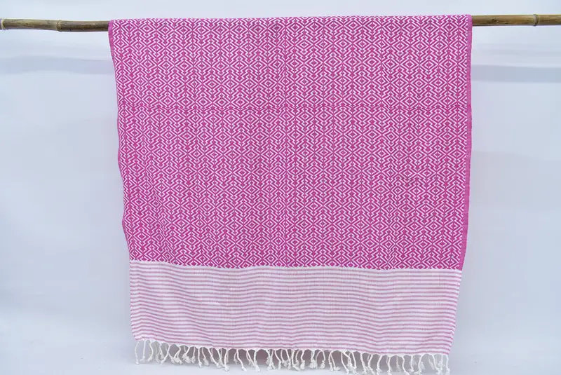 Sand-free towel, Gift For Him, 76x38 Cotton Diamond Towel, Beach Bachelorette Party Decorations, Organic Turkish towel, Anniversary Gift For Her - 8