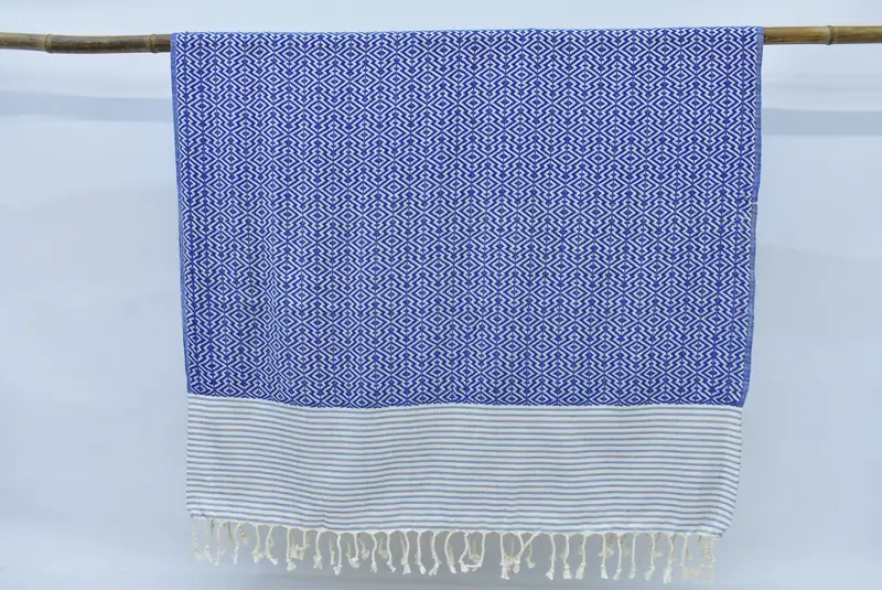Sand-free towel, Gift For Him, 76x38 Cotton Diamond Towel, Beach Bachelorette Party Decorations, Organic Turkish towel, Anniversary Gift For Her - 5