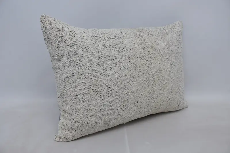 Throw Kilim Pillow, Cushion, Couch Cushion Case, Handmade Kilim Cushion, Boho Throw Pillow Sham, Vintage Kilim Pillow, 20x28 White Cushion - 3