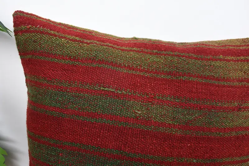 20x20 Red Pillow Sham, Pillow for Couch, Patio Cushion Cover, Gift Pillow, Ethnic Pillow Sham, Ethnical Kilim Rug Pillow, Cushion - 2