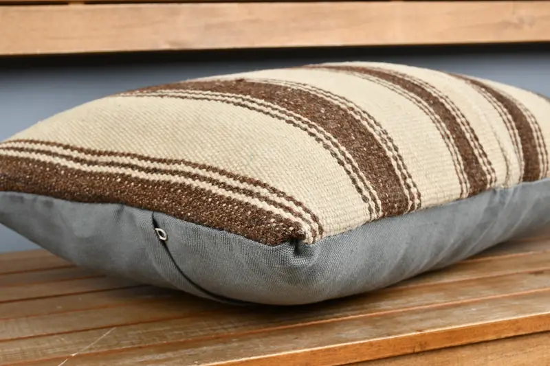 16x24 Beige Pillow Case, Vintage Pillow, Accent Pillow Cover, Pillow Cover, Vintage Kilim Pillow, Handwoven Pillow Cover Cushion Case, Kilim Pillow - 3