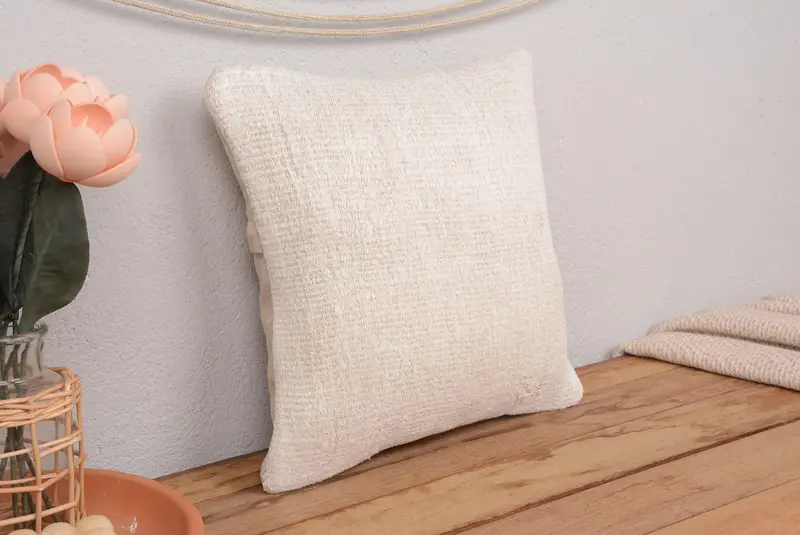 Almohada de lanzamiento bordada del suroeste hecha a mano, almohada decorativa versátil de 14x14