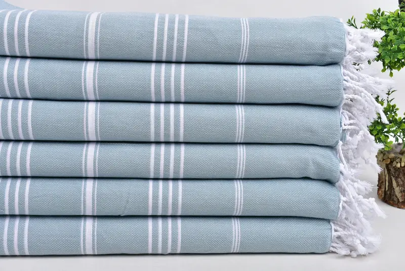 Bridesmaid Gift, Turkish Towel Beach, Large Turkish Towel, Bachelor Party Favors, Gift For Bride, 70x40 Cotton Striped Towel, Bridemaids Beach Towel - 3